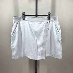 NEW Greg Norman Gray Sculpting Golf Skort Skirt Womens Large
